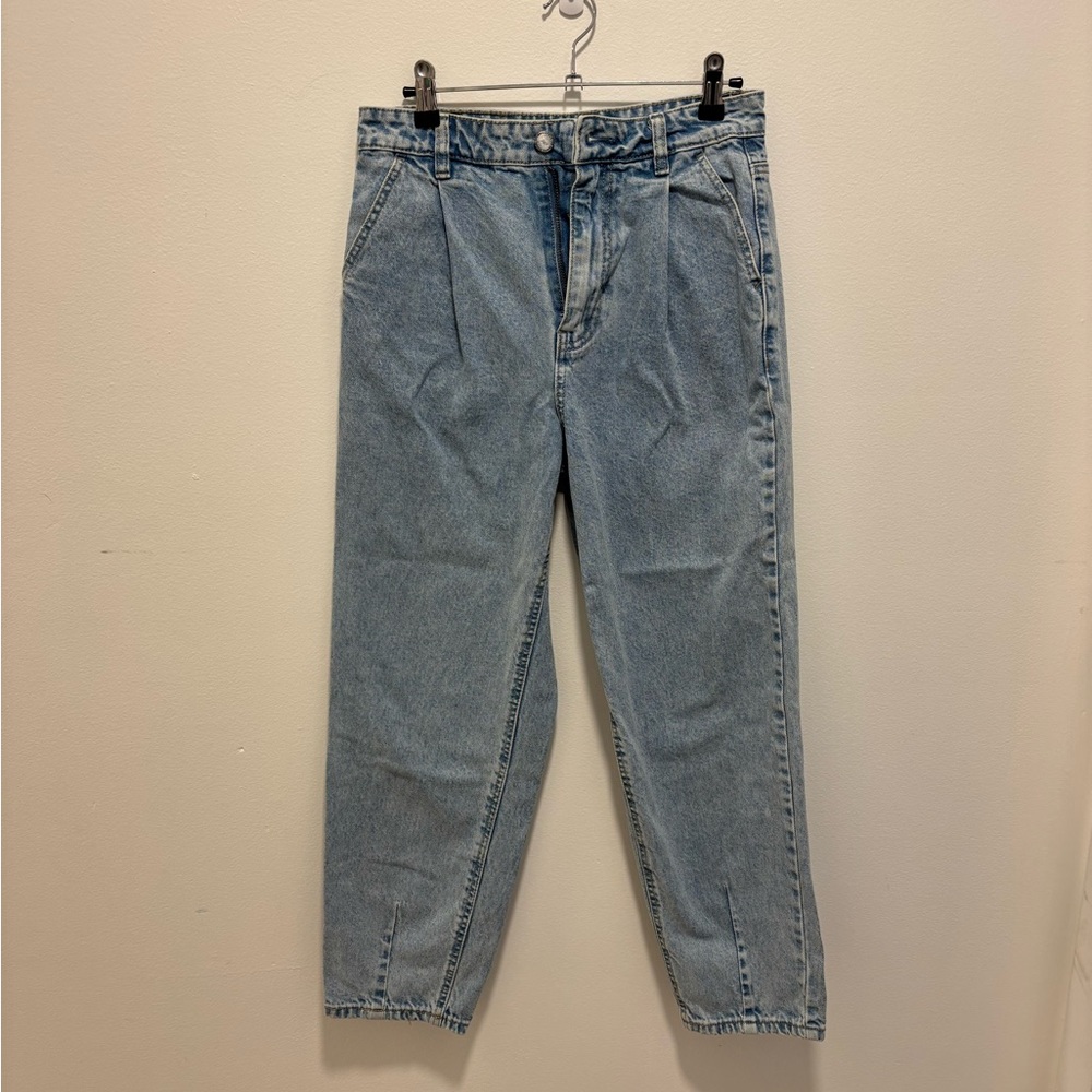 Stradivarius Light Blue Relaxed Boyfriend Jeans